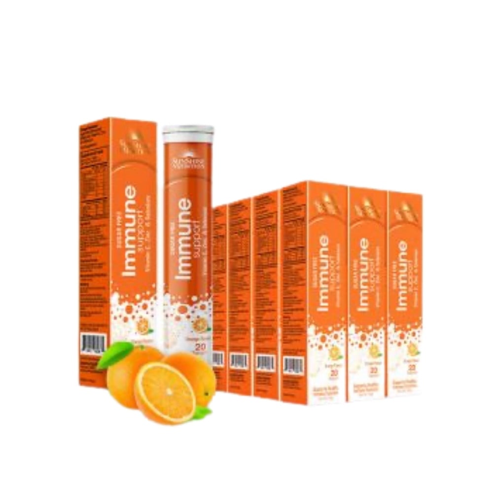 Sunshine Nutrition Immune Support Effervescent Orange Bundle Pack 